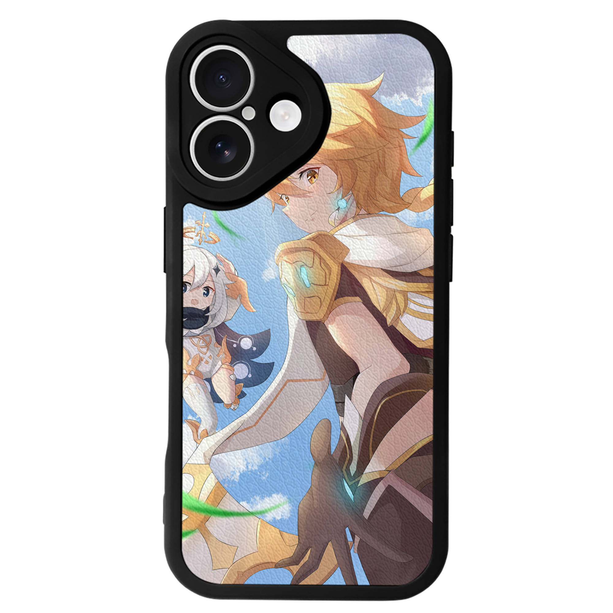 げんし神 genshin 【iPhone 16シリーズ対応】シリコンスマホケース（レザー調） 材質：シリコン
